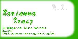 marianna krasz business card